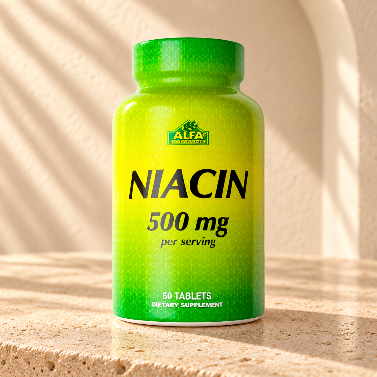 Niacin 500 mg - 60 tablets