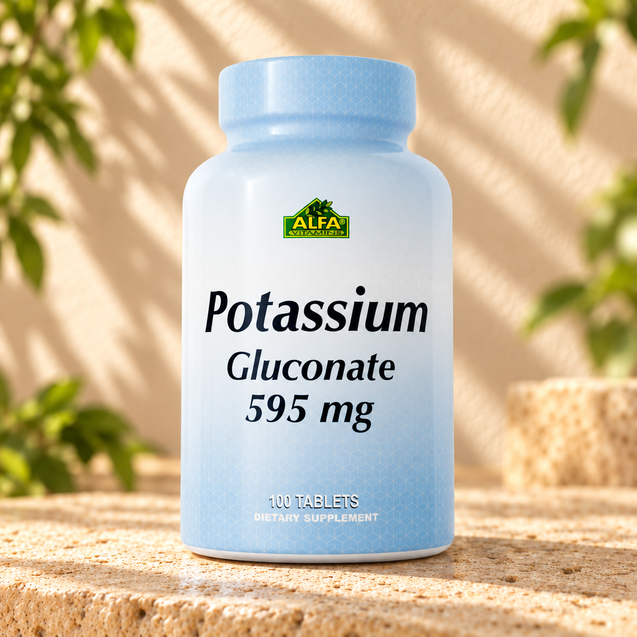 Potassium Gluconate 595 mg - 100 tablets