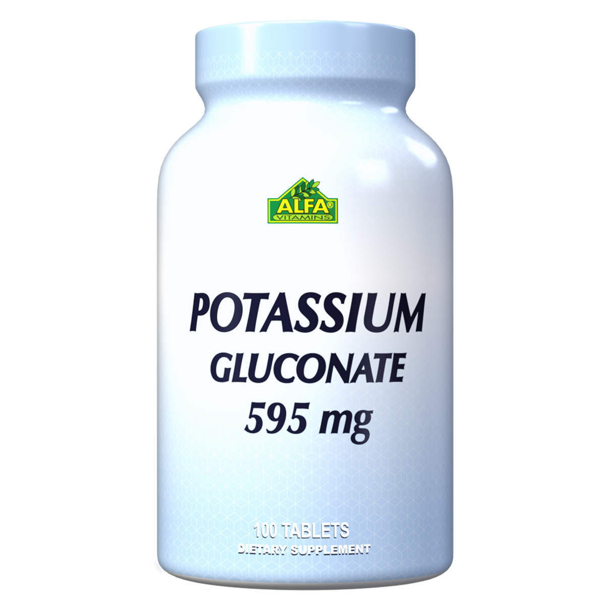 Potassium Gluconate 595mg 100 Tabs – Alfa Vitamins Store