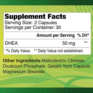 DHEA  50 mg - 60 capsules