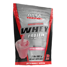 Maximum Whey Protein Powder - 2 Pounds Bag (Strawberry)