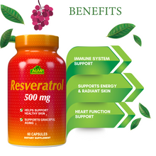 Resveratrol 500 mg - 60 capsules