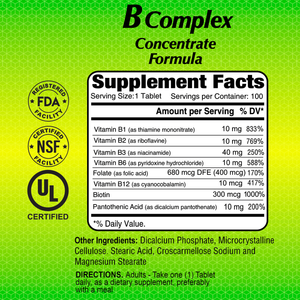 B-Complex Formula - 100 tablets