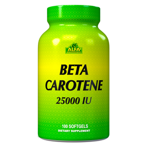 Beta Carotene 25,000 IU - 100 softgels