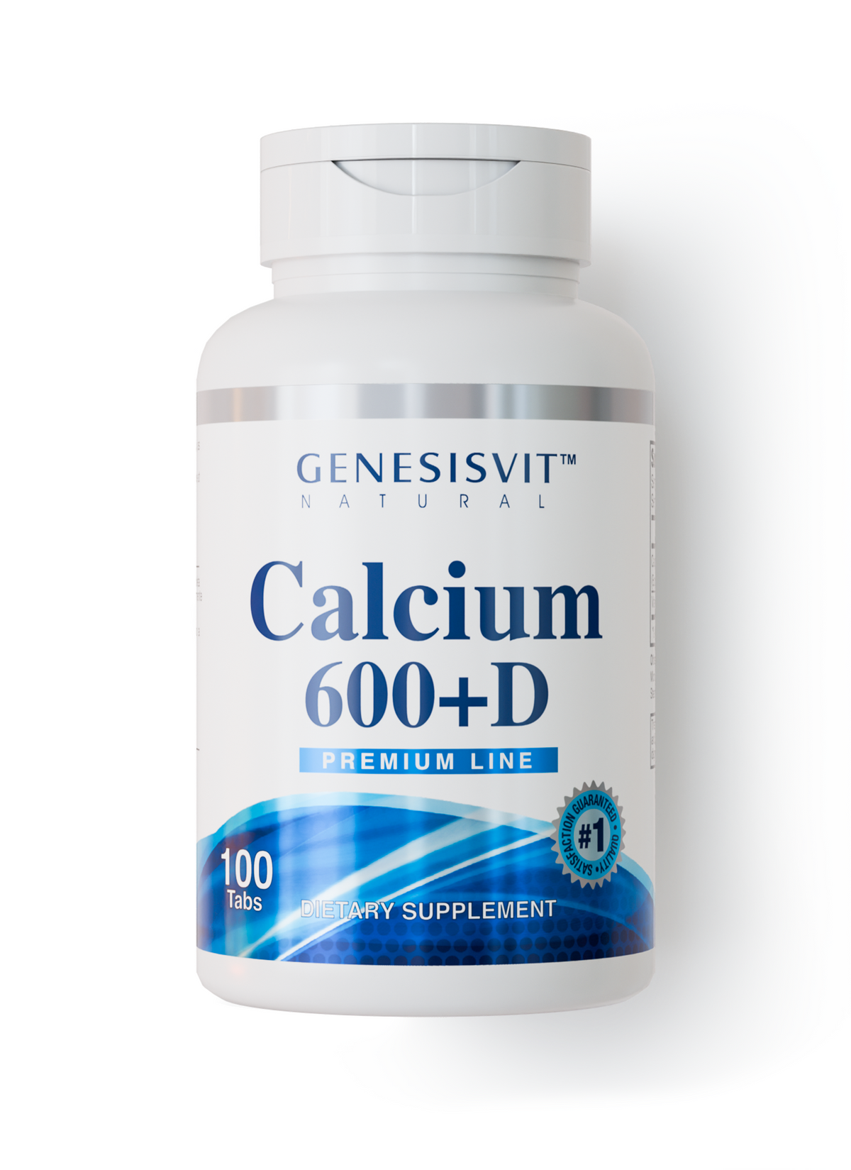 Genesisvit® Calcium 600 + D Premium Line - 100 Tablets
