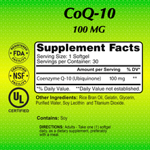 CoQ-10 100 mg - 30 softgels