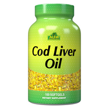 Cod Liver Oil - Fish Liver Oil 1250 IU - 100 softgels