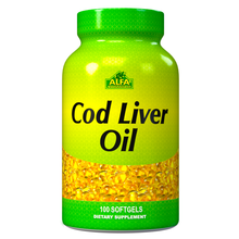 Cod Liver Oil - Fish Liver Oil 1250 IU - 100 softgels