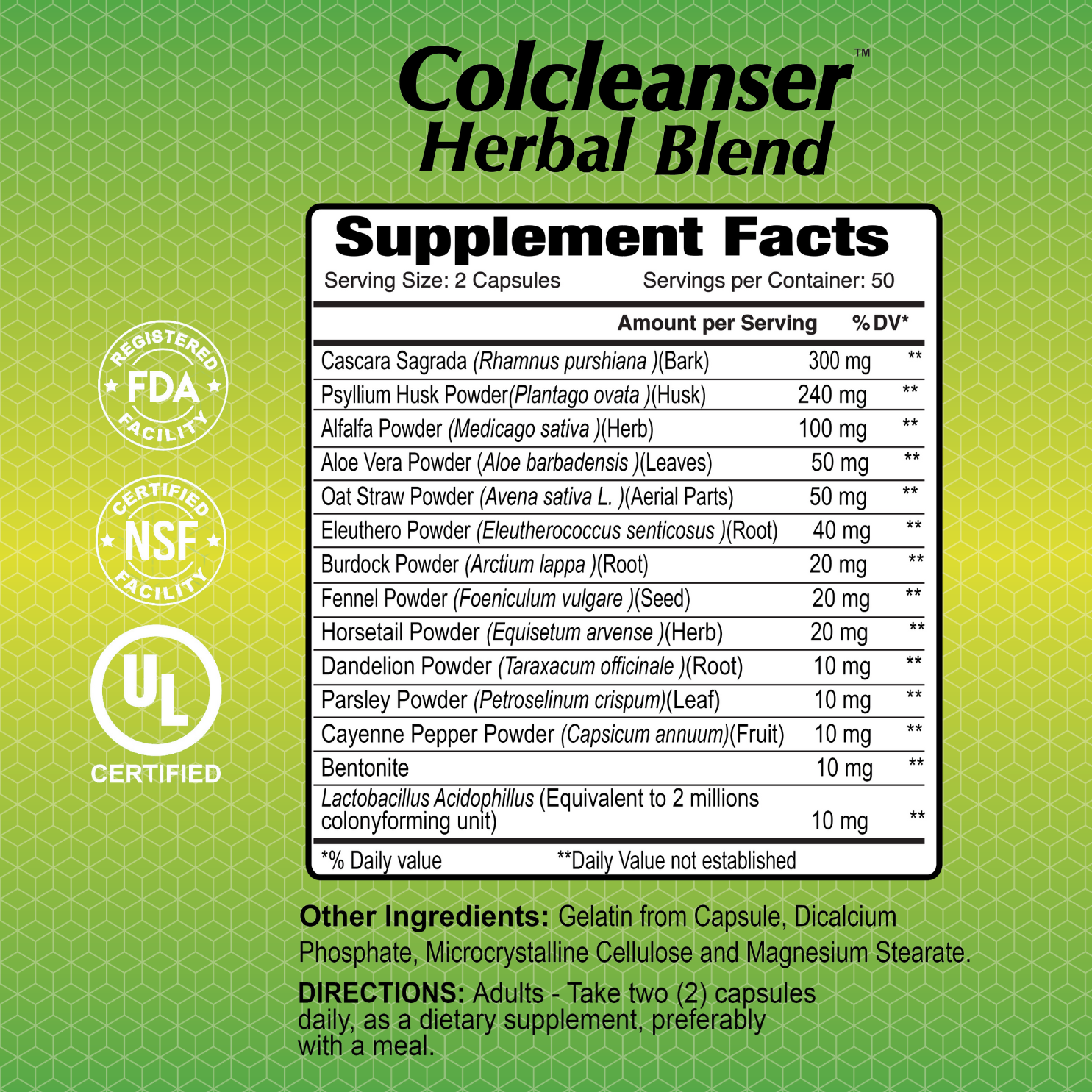 Colo Clean Colcleanser - 100 capsules – Alfa Vitamins Store