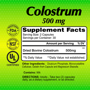 Colostrum 500 mg - 60 capsules