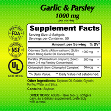 Garlic & Parsley 100mg - 100 softgels