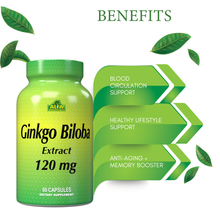 Ginkgo Biloba 120 mg - 60 capsules