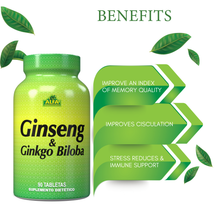 Ginseng Ginkgo Biloba - 90 tablets