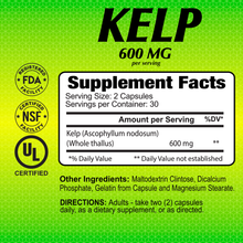 Kelp Natural Iodine Source 300 mg - 60 capsules