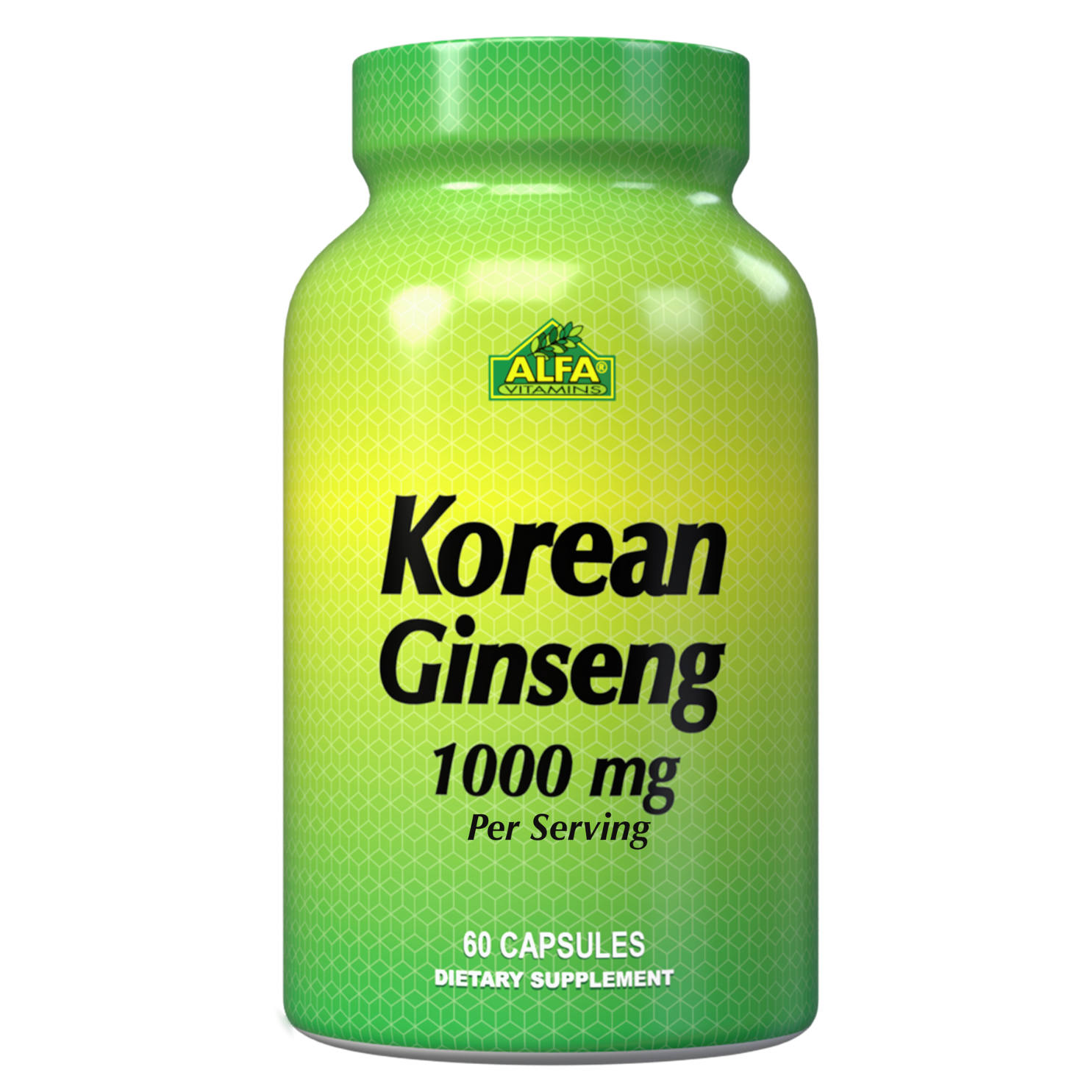 Korean Ginseng 500 Mg 60 Capsules – Alfa Vitamins Store