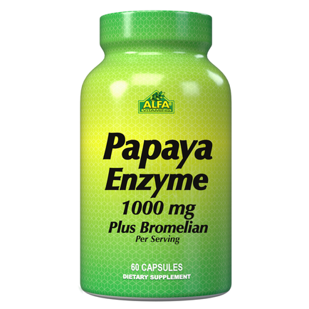 Papaya Enzyme - 1000mg - 60 capsules