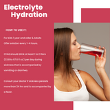 How-to-use graphic for Genesisvit Electrolyte Hydration Fruit Punch.