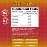 Existing REV-AGE Cellular Repair Formula - 60 Capsules Supplement Facts and ingredients reference