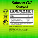 Existing Salmon Oil 1,000 mg - 100 Softgels Supplement Facts and ingredients reference