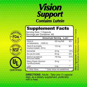 Vision Support with Lutein - 60 capsules