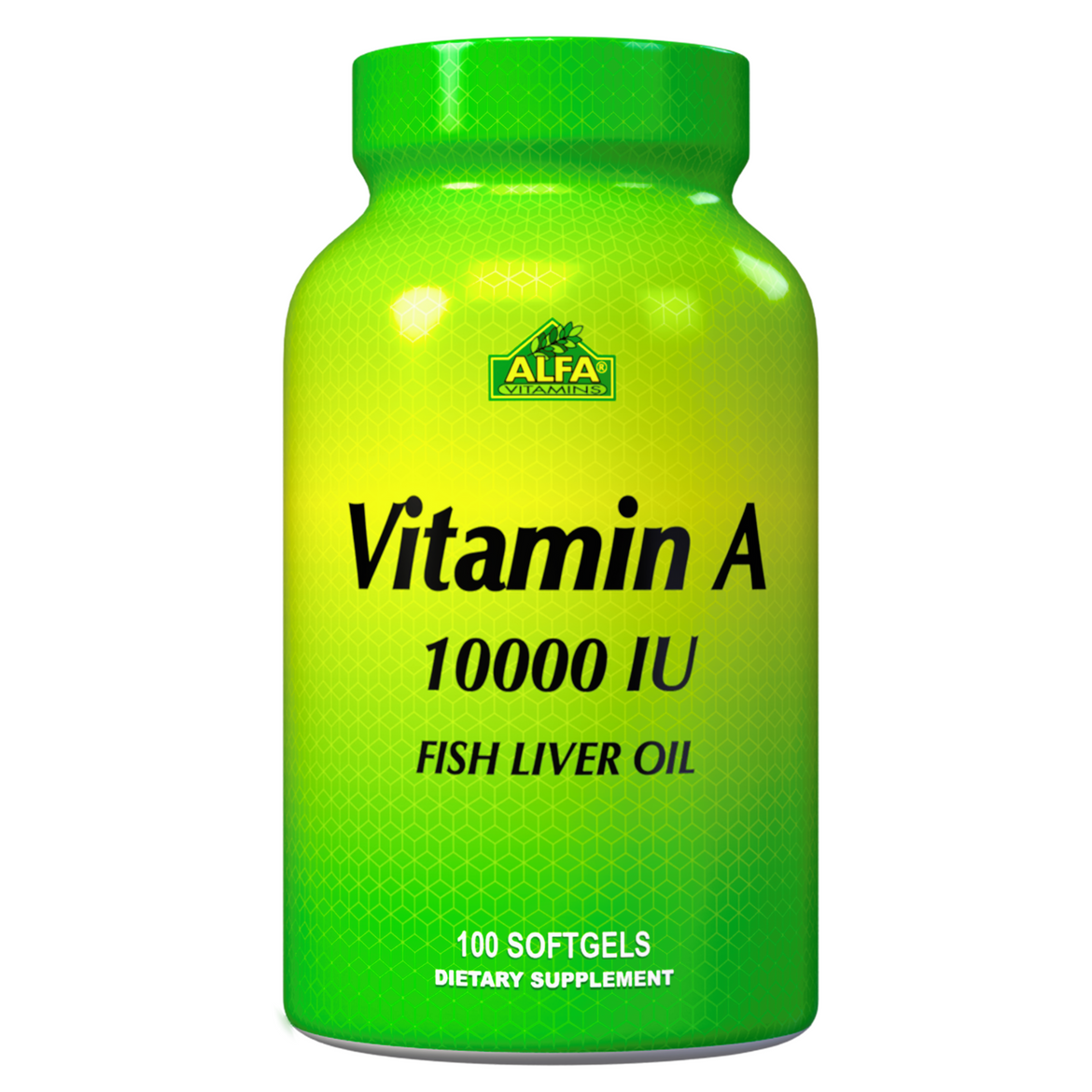 10000 IU Vitamin A / Fish Liver Oil Alfa Vitamins Store