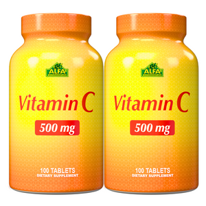 Vitamin C 500 mg -100 Tablets - 2 Pack