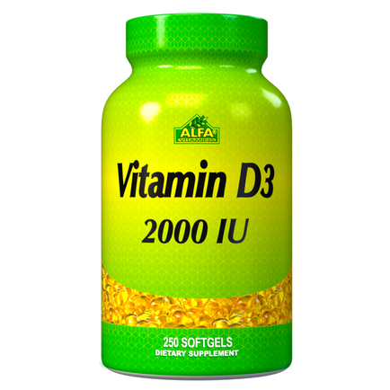 Vitamin D3 2000 IU - 250 Softgels