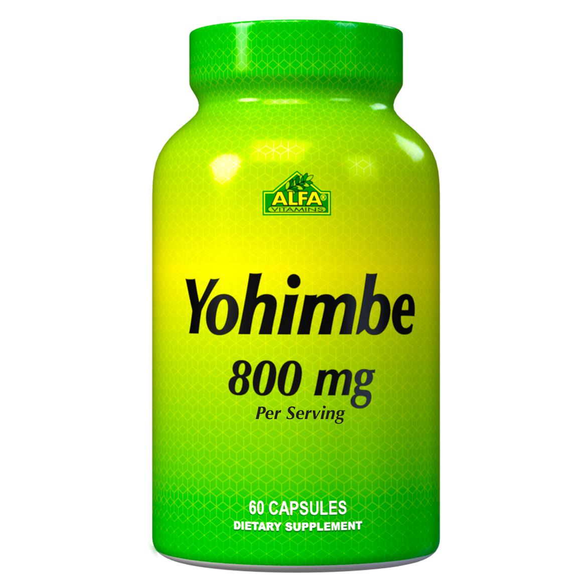 Yohimbe 600 mg  pure extract - Male Dietary Supplement - 60 capsules