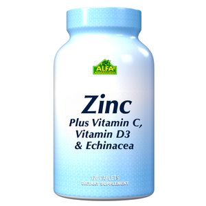 Zinc + Vitamin C, Vitamin D3 & Echinacea  - 120 Caplets