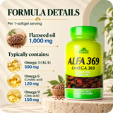 Alfa 369 formula with authentic 100-softgel packaging