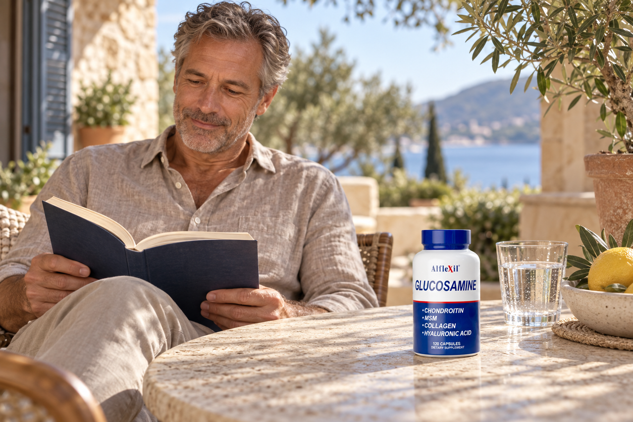 Alflexil® - Glucosamine Chondroitin MSM Collagen-120 capsules — lifestyle wide 1
