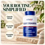 Capsule format, no powder to mix and a resealable bottle.