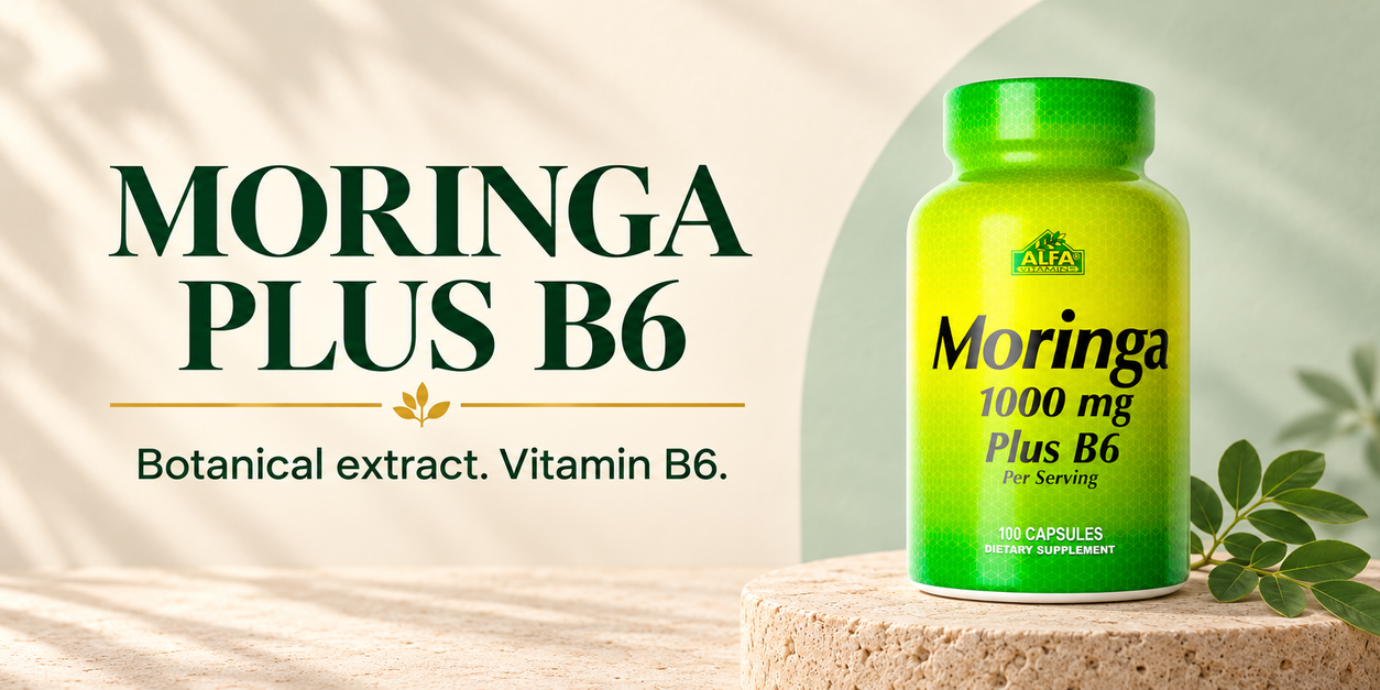 Alfa Vitamins Moringa Plus B6 botanical formula