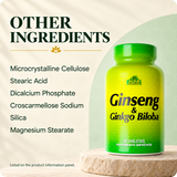 Ginseng Ginkgo label essentials