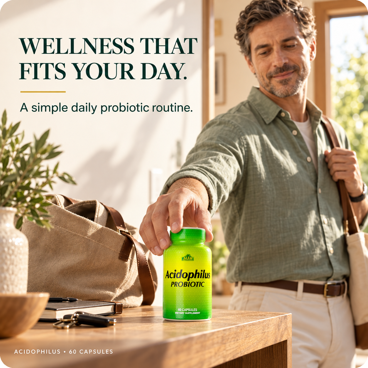Alfa Vitamins Acidophilus — on the go