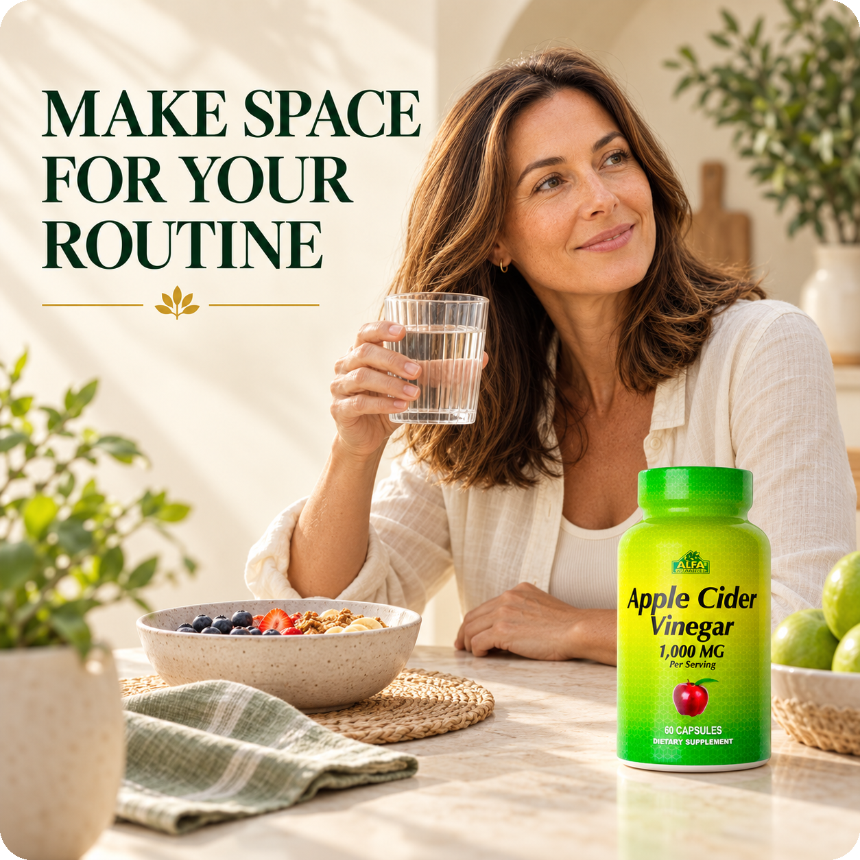 Alfa Vitamins Apple Cider Vinegar — morning lifestyle