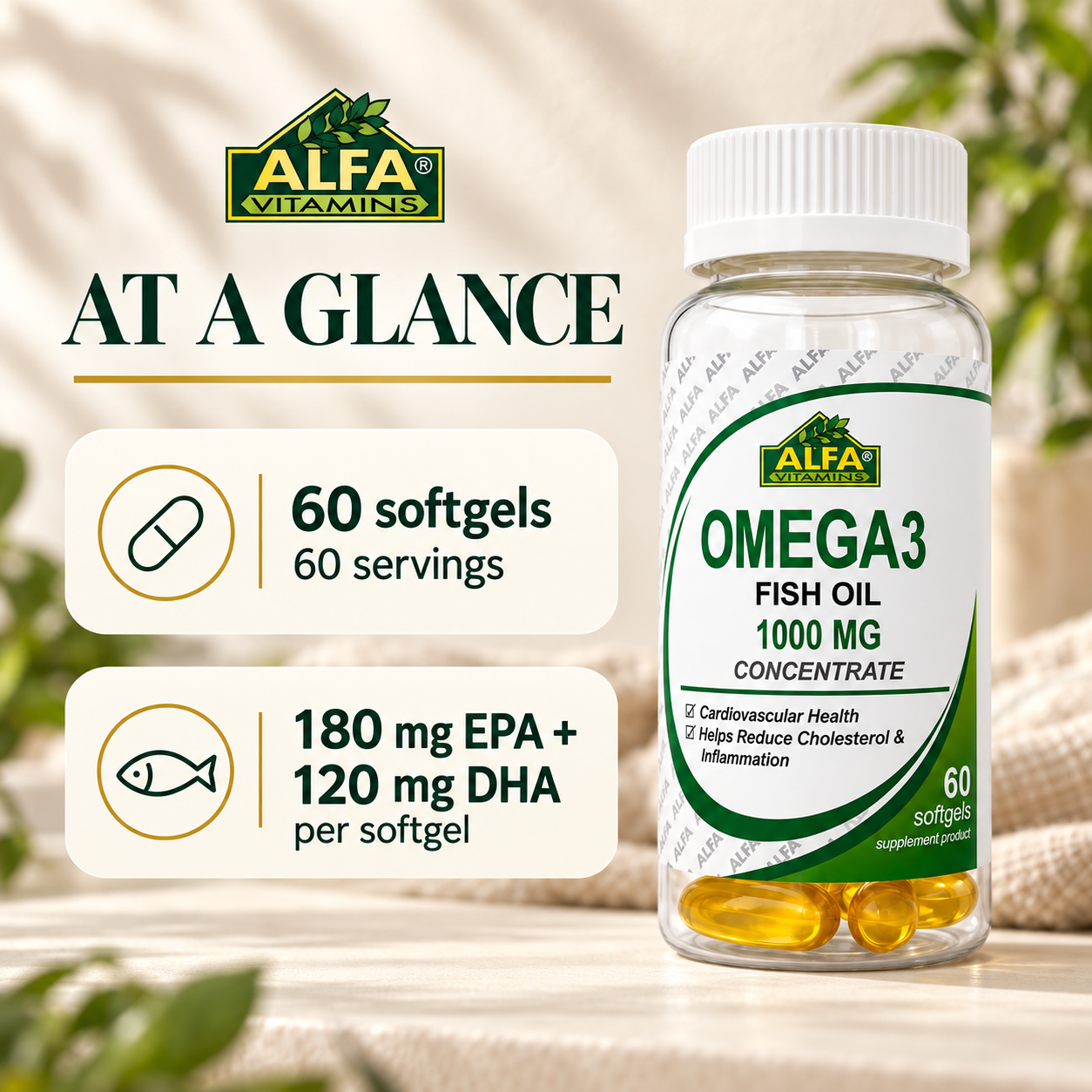 Omega-3 Fish Oil — format