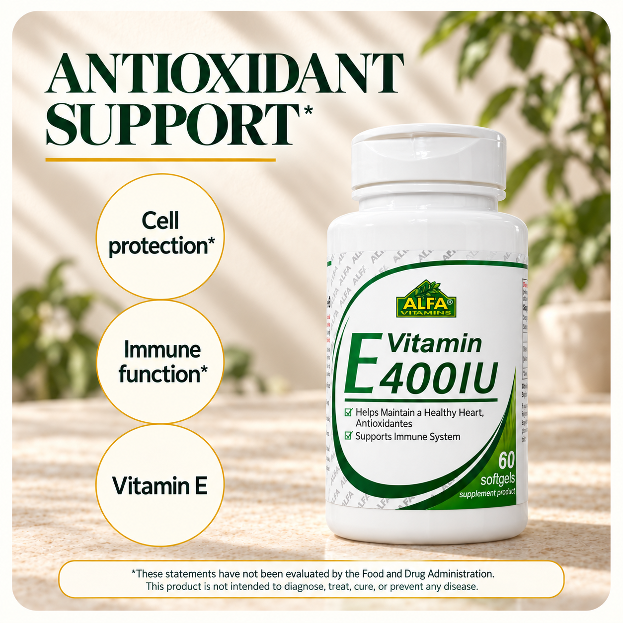 Vitamin E 400 IU — benefits