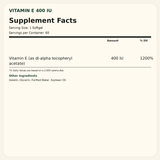 Vitamin E 400 IU — facts