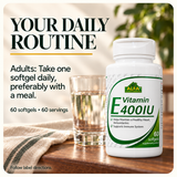 Vitamin E 400 IU — routine