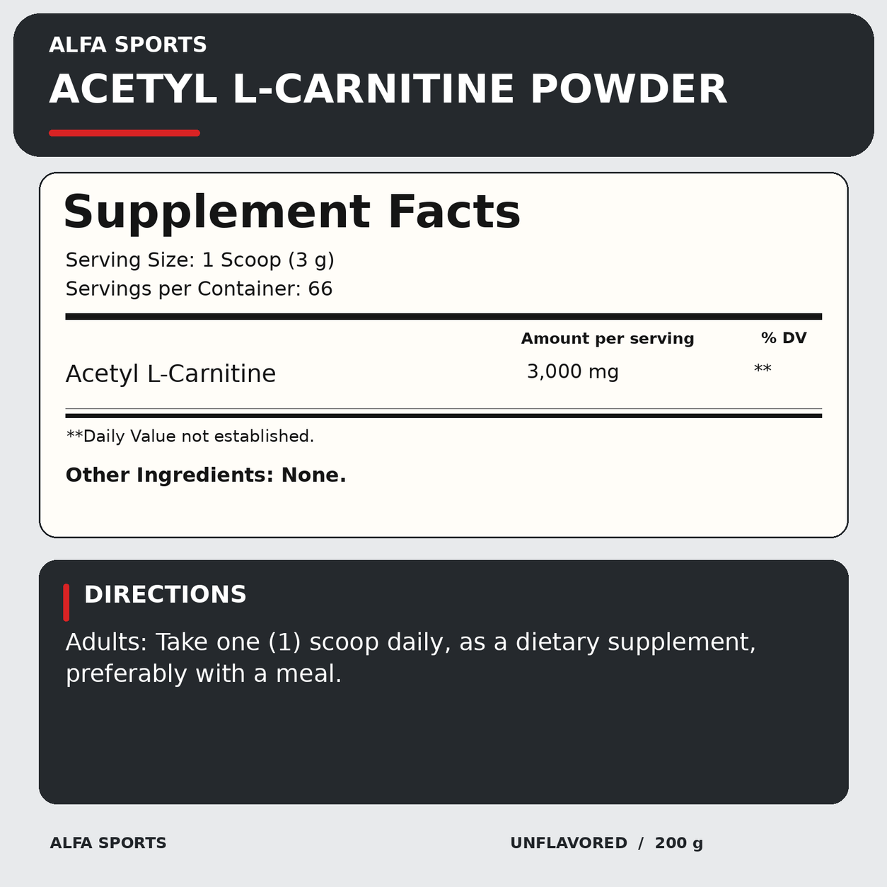 Acetyl L-Carnitine Powder — facts