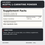 Acetyl L-Carnitine Powder — facts