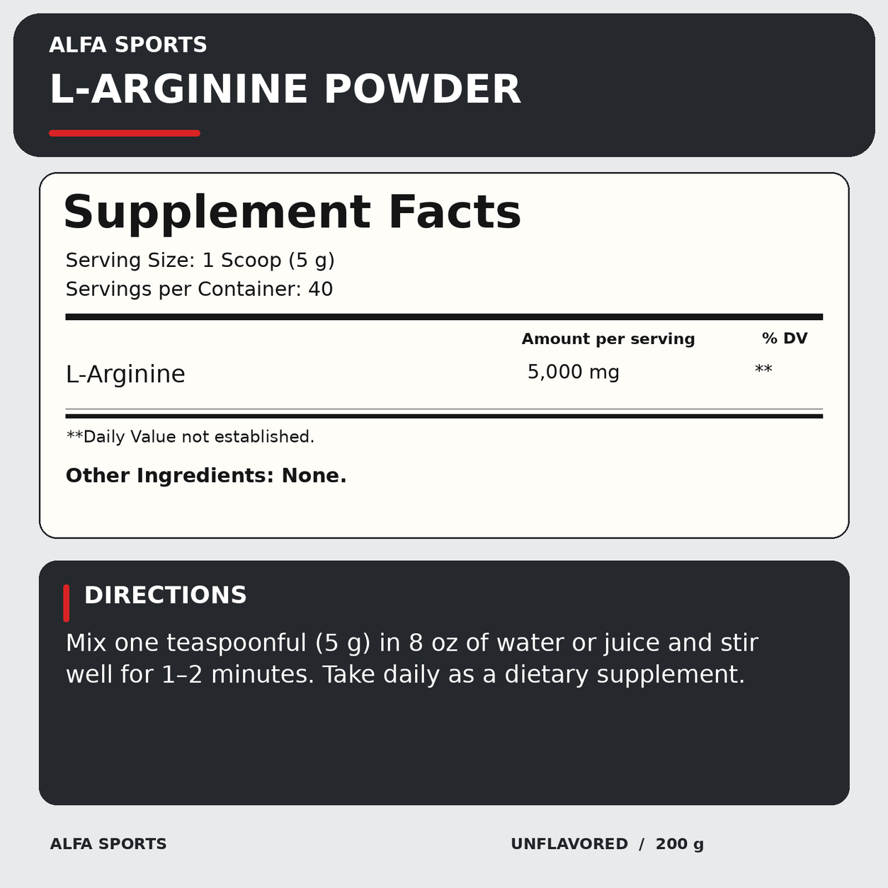 L-Arginine Powder — facts
