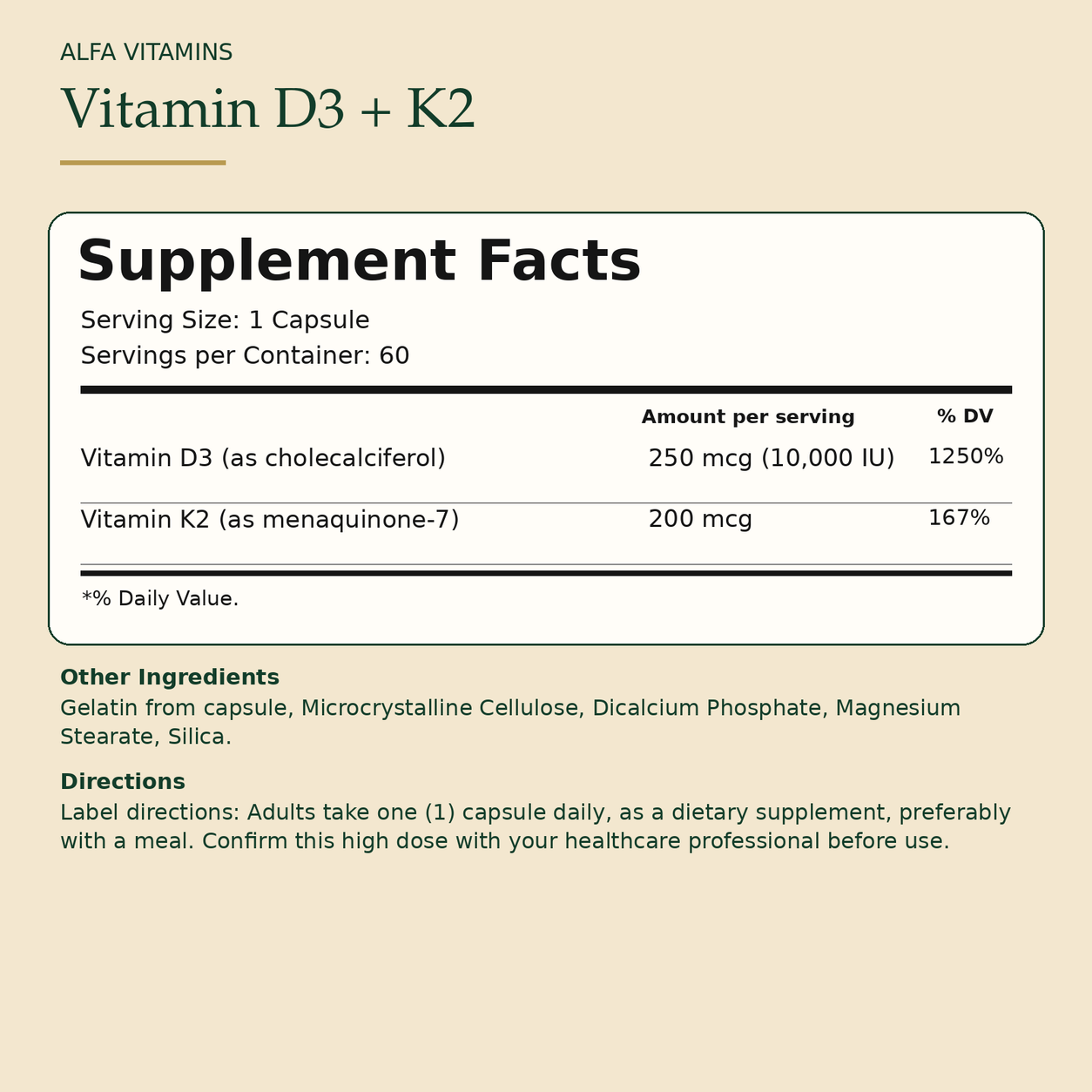Vitamin D3 + K2 — facts