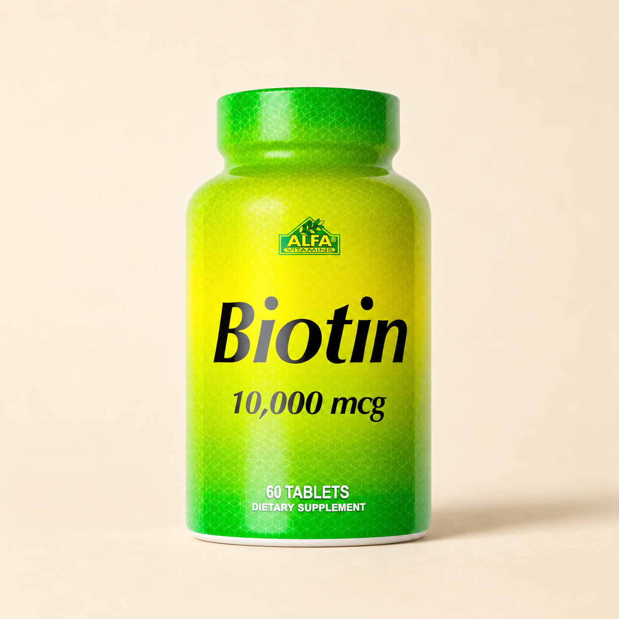 Biotin 10,000 mcg - 60 Tablets