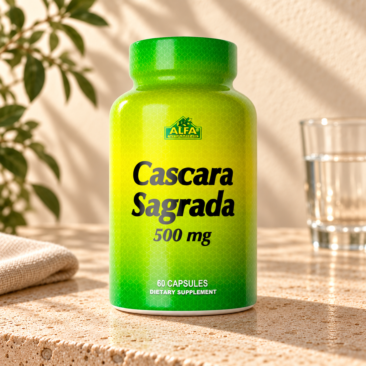 Cascara Sagrada 500 mg - 60 capsules