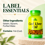 Cod Liver Oil other ingredients and fish allergen statement.