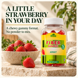 Alfa Vitamins Fiber Gummies, natural strawberry flavor — format.