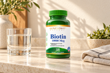 Genesisvit Biotin 10,000 mcg - 120 Tablets in a warm naturally lit setting