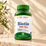 Genesisvit® Biotin 5,000 mcg - 100 Tablets